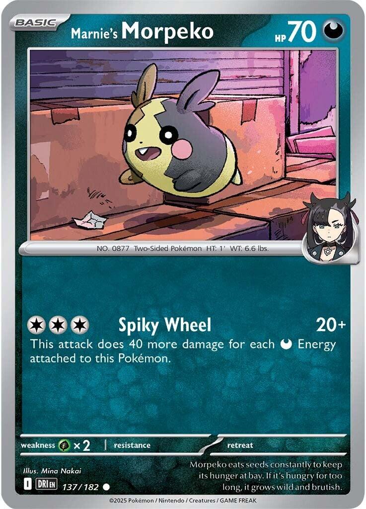 Marnie's Morpeko (137/182) [Scarlet & Violet: Destined Rivals] | Cracking-Singles