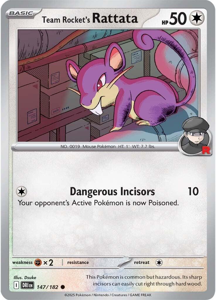 Team Rocket's Rattata (147/182) [Scarlet & Violet: Destined Rivals] | Cracking-Singles