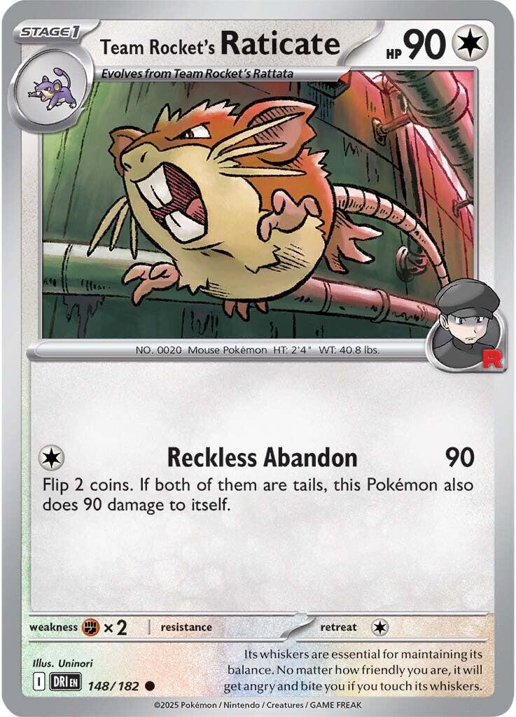 Team Rocket's Raticate (148/182) [Scarlet & Violet: Destined Rivals] | Cracking-Singles