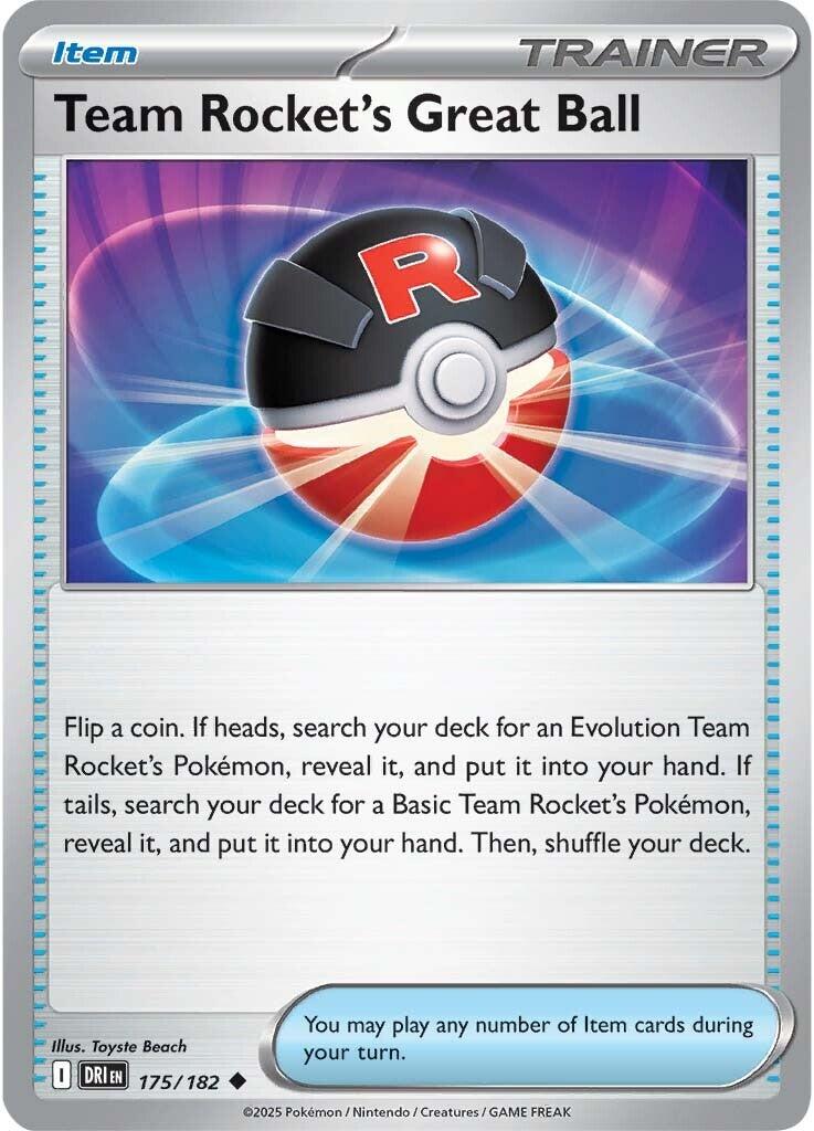 Team Rocket's Great Ball (175/182) [Scarlet & Violet: Destined Rivals] | Cracking-Singles