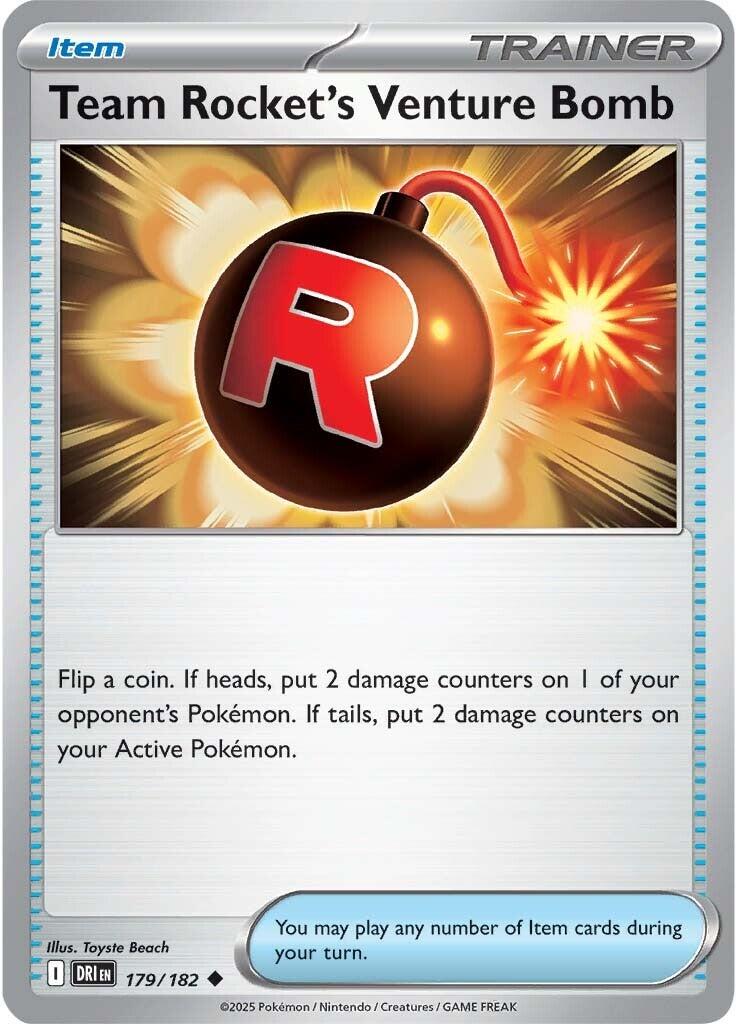 Team Rocket's Venture Bomb (179/182) [Scarlet & Violet: Destined Rivals] | Cracking-Singles