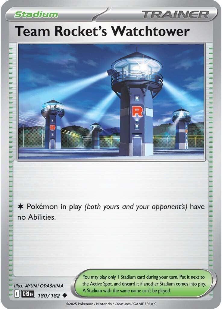 Team Rocket's Watchtower (180/182) [Scarlet & Violet: Destined Rivals] | Cracking-Singles