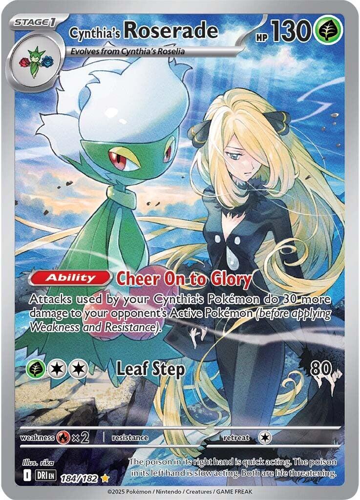 Cynthia's Roserade (184/182) [Scarlet & Violet: Destined Rivals] | Cracking-Singles