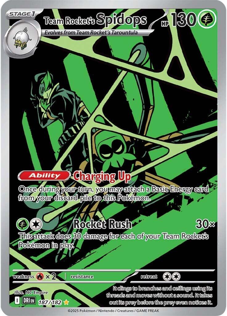 Team Rocket's Spidops (187/182) [Scarlet & Violet: Destined Rivals] | Cracking-Singles