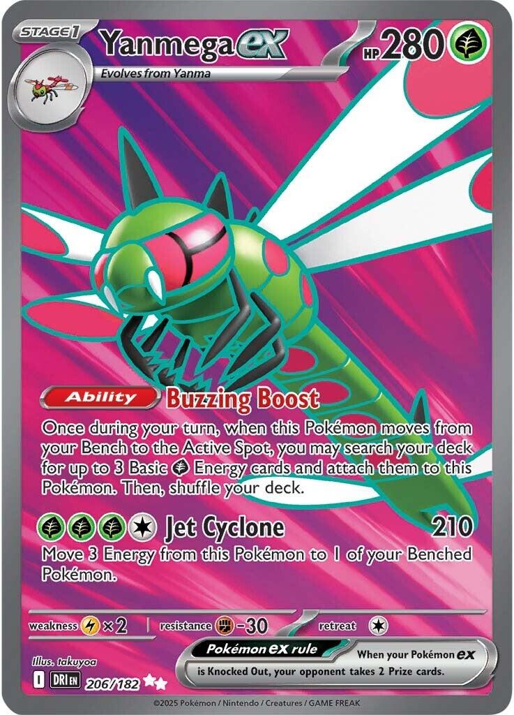 Yanmega ex (206/182) [Scarlet & Violet: Destined Rivals] | Cracking-Singles
