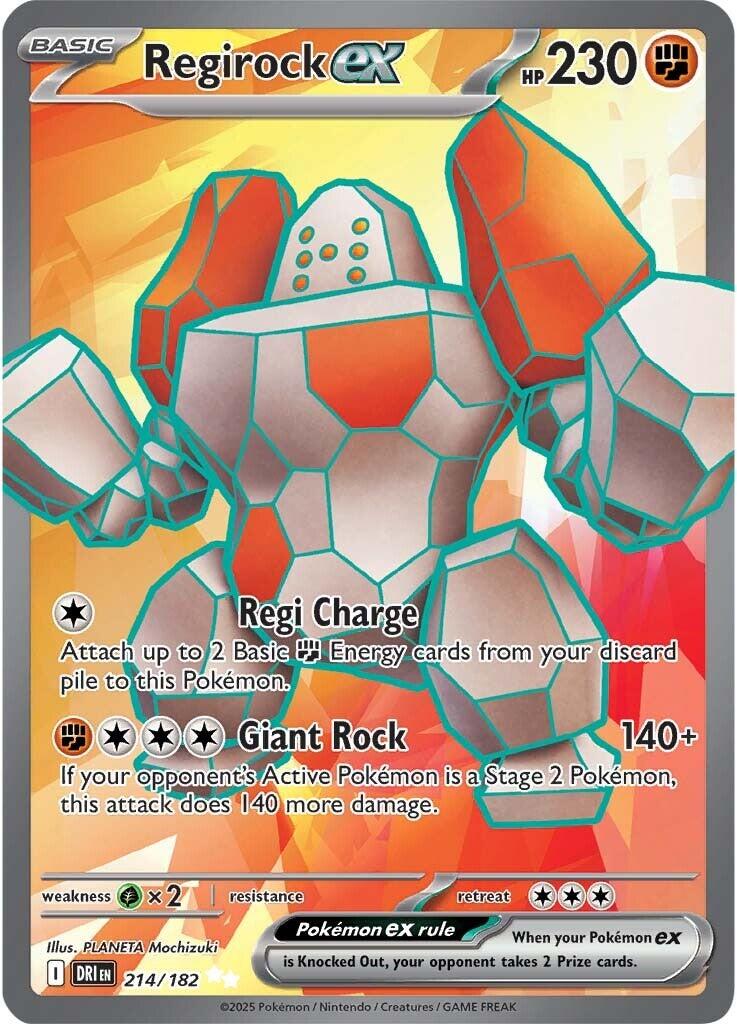 Regirock ex (214/182) [Scarlet & Violet: Destined Rivals] | Cracking-Singles