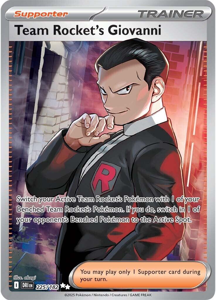 Team Rocket's Giovanni (225/182) [Scarlet & Violet: Destined Rivals] | Cracking-Singles