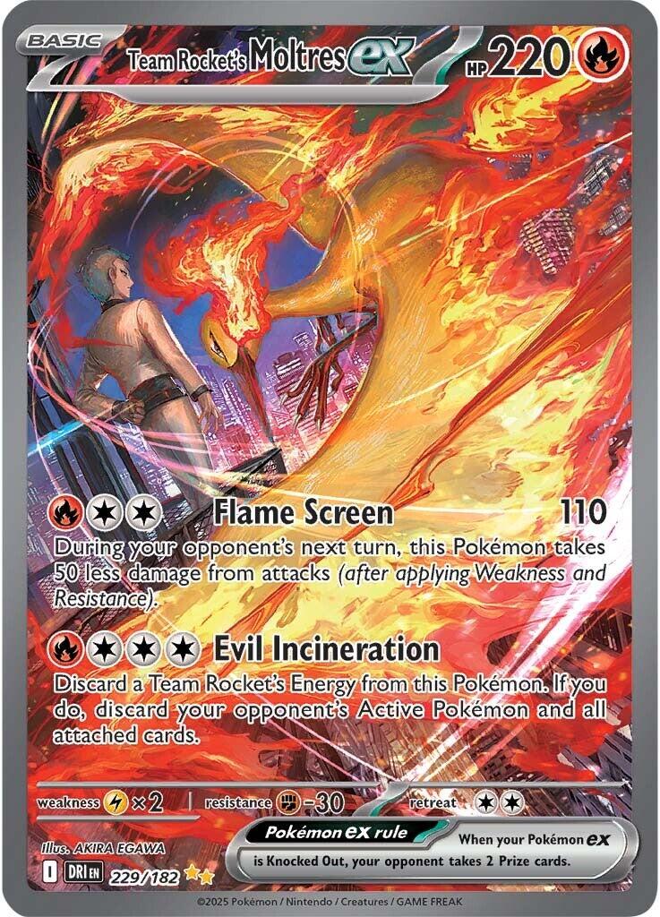 Team Rocket's Moltres ex (229/182) [Scarlet & Violet: Destined Rivals] | Cracking-Singles