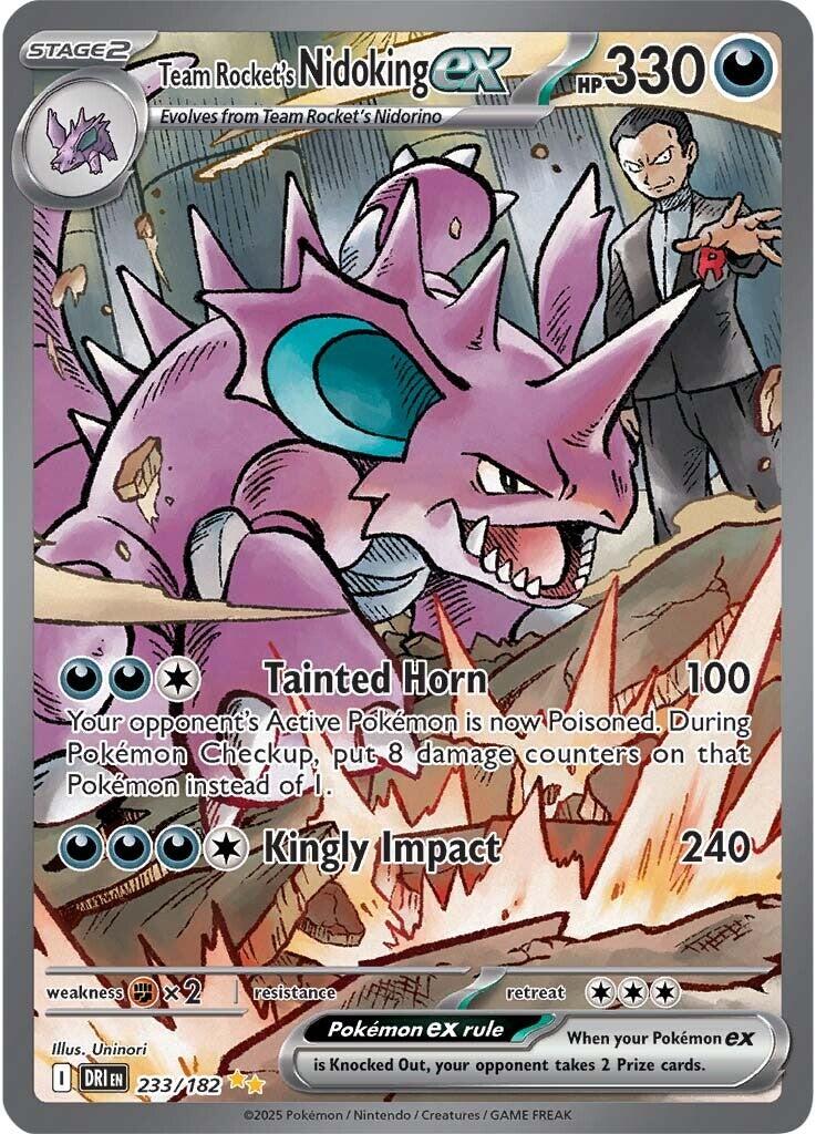 Team Rocket's Nidoking ex (233/182) [Scarlet & Violet: Destined Rivals] | Cracking-Singles