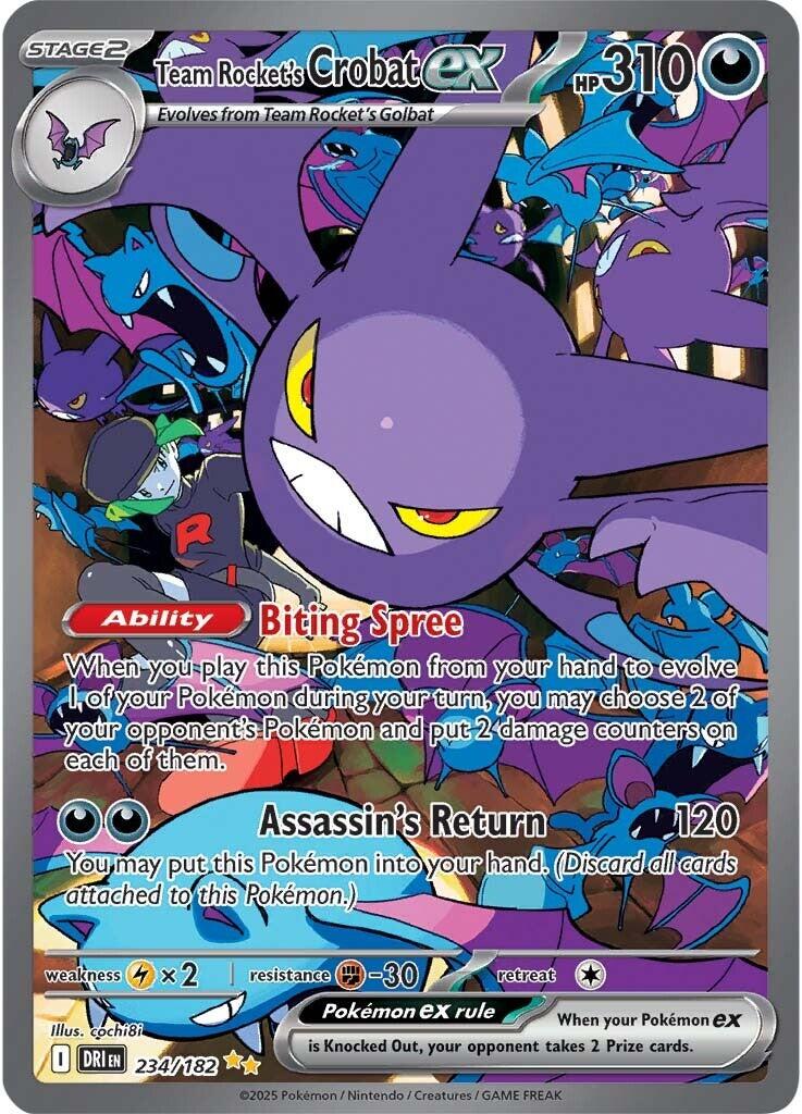 Team Rocket's Crobat ex (234/182) [Scarlet & Violet: Destined Rivals] | Cracking-Singles