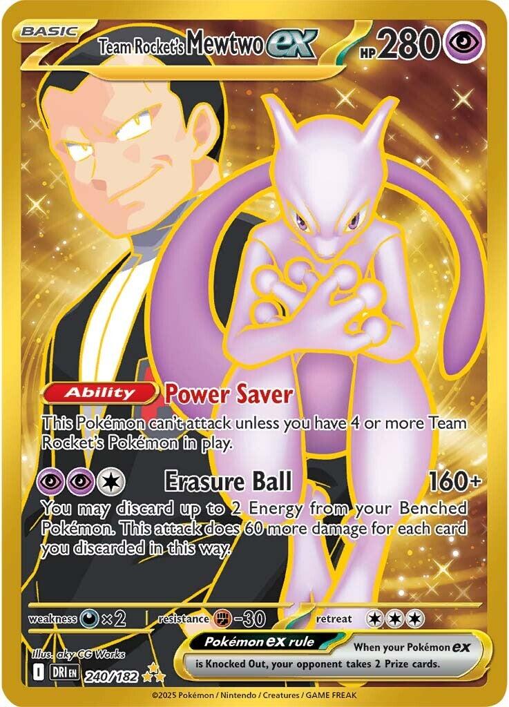 Team Rocket's Mewtwo ex (240/182) [Scarlet & Violet: Destined Rivals] | Cracking-Singles