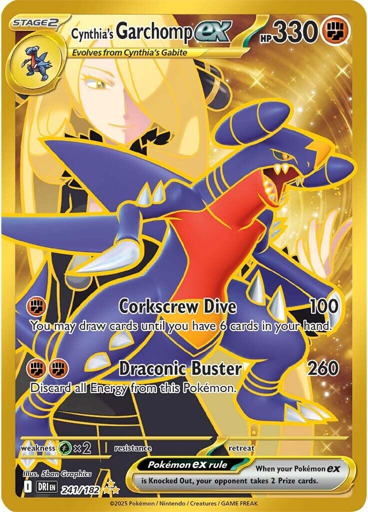 Cynthia's Garchomp ex (241/182) [Scarlet & Violet: Destined Rivals] | Cracking-Singles