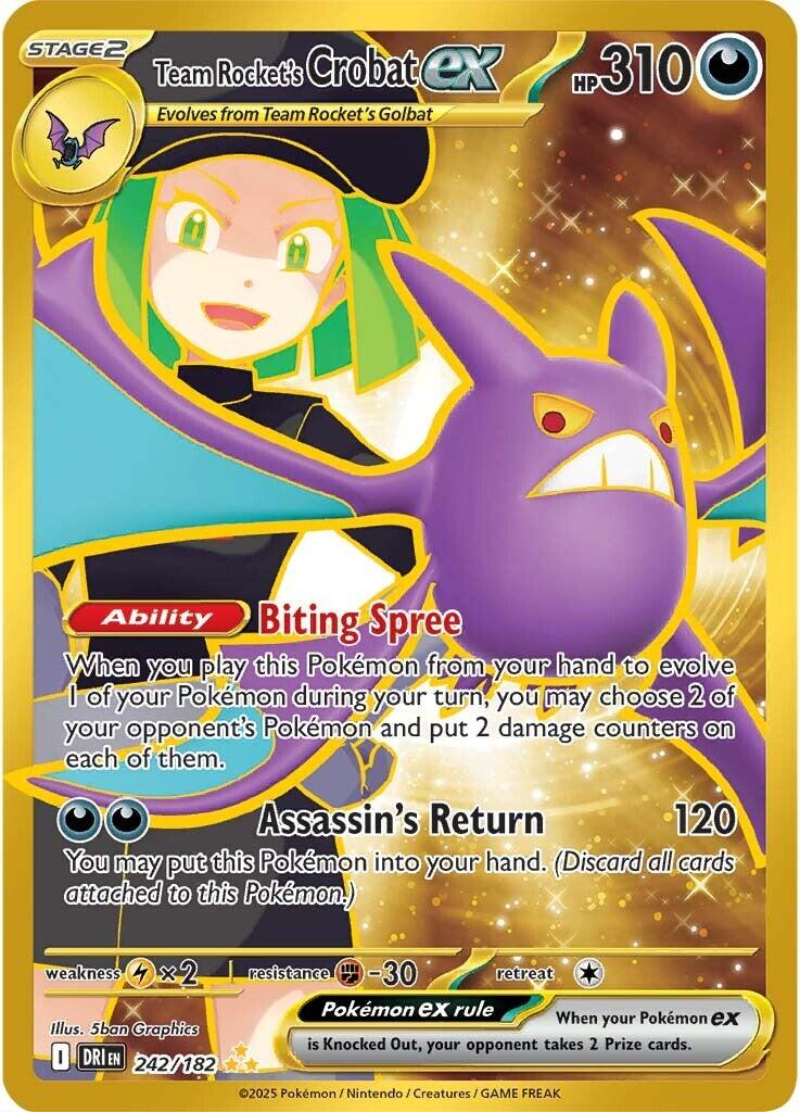 Team Rocket's Crobat ex (242/182) [Scarlet & Violet: Destined Rivals] | Cracking-Singles