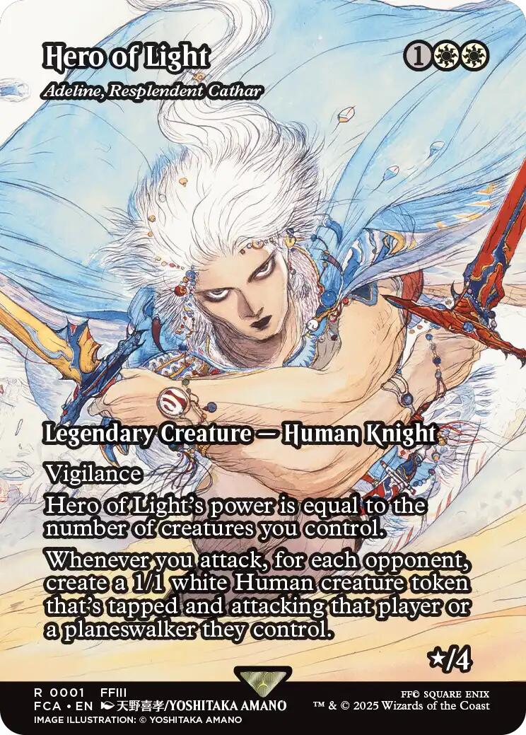 Hero of Light - Adeline, Resplendent Cathar (Showcase) [FINAL FANTASY : Through the Ages] | Cracking-Singles