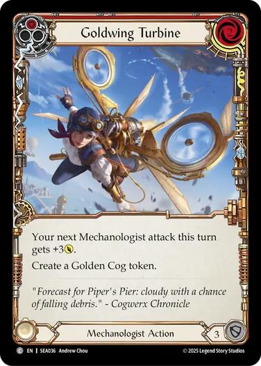 Goldwing Turbine (Red) [SEA036] (High Seas)  Rainbow Foil | Cracking-Singles