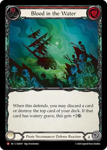 Blood in the Water [SEA047] (High Seas)  Rainbow Foil | Cracking-Singles