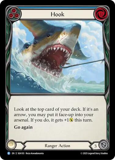 Hook [SEA103] (High Seas)  Rainbow Foil | Cracking-Singles