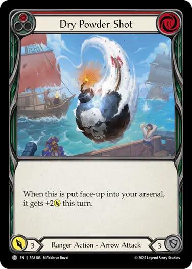 Dry Powder Shot [SEA106] (High Seas)  Rainbow Foil | Cracking-Singles