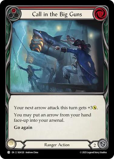 Call in the Big Guns (Red) [SEA120] (High Seas)  Rainbow Foil | Cracking-Singles