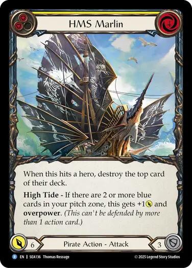 HMS Marlin [SEA136] (High Seas)  Rainbow Foil | Cracking-Singles