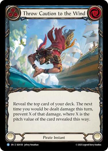 Throw Caution to the Wind [SEA150] (High Seas)  Rainbow Foil | Cracking-Singles