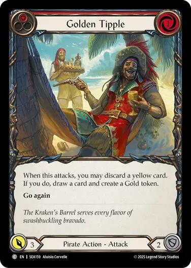 Golden Tipple (Red) [SEA159] (High Seas)  Rainbow Foil | Cracking-Singles
