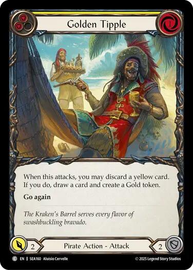 Golden Tipple (Yellow) [SEA160] (High Seas)  Rainbow Foil | Cracking-Singles