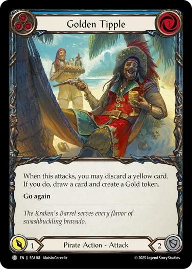 Golden Tipple (Blue) [SEA161] (High Seas)  Rainbow Foil | Cracking-Singles