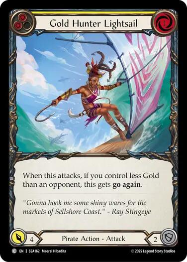 Gold Hunter Lightsail [SEA162] (High Seas)  Rainbow Foil | Cracking-Singles