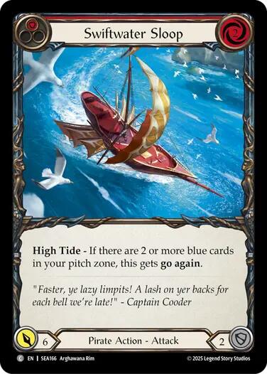 Swiftwater Sloop (Red) [SEA166] (High Seas)  Rainbow Foil | Cracking-Singles