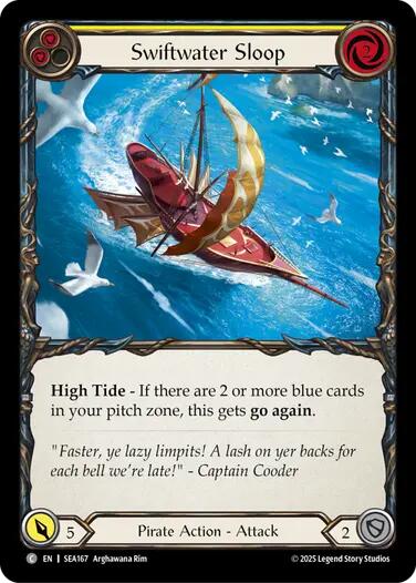 Swiftwater Sloop (Yellow) [SEA167] (High Seas)  Rainbow Foil | Cracking-Singles