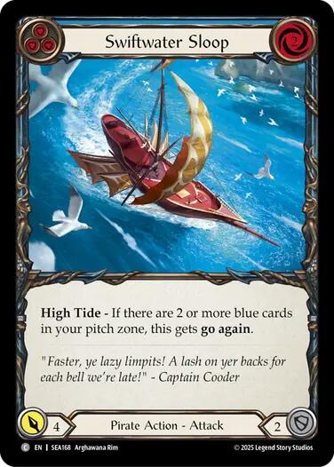 Swiftwater Sloop (Blue) [SEA168] (High Seas)  Rainbow Foil | Cracking-Singles