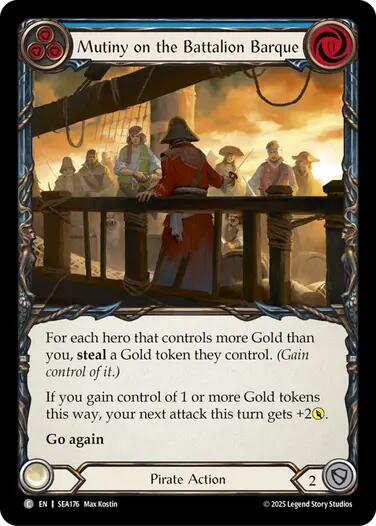 Mutiny on the Battalion Barque [SEA176] (High Seas)  Rainbow Foil | Cracking-Singles