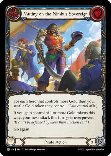Mutiny on the Nimbus Sovereign [SEA177] (High Seas)  Rainbow Foil | Cracking-Singles