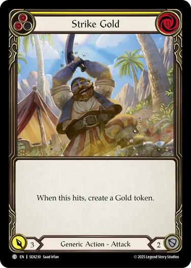 Strike Gold (Yellow) [SEA230] (High Seas)  Rainbow Foil | Cracking-Singles