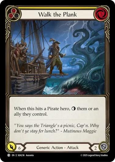 Walk the Plank (Yellow) [SEA236] (High Seas)  Rainbow Foil | Cracking-Singles