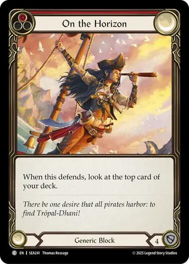 On the Horizon (Red) [SEA241] (High Seas)  Rainbow Foil | Cracking-Singles
