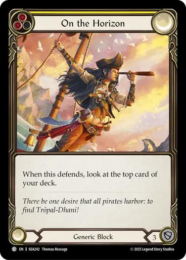 On the Horizon (Yellow) [SEA242] (High Seas)  Rainbow Foil | Cracking-Singles