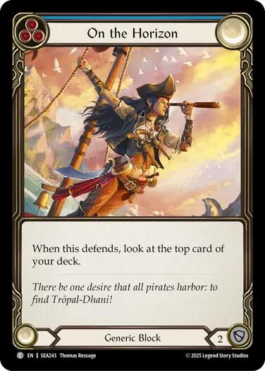 On the Horizon (Blue) [SEA243] (High Seas)  Rainbow Foil | Cracking-Singles