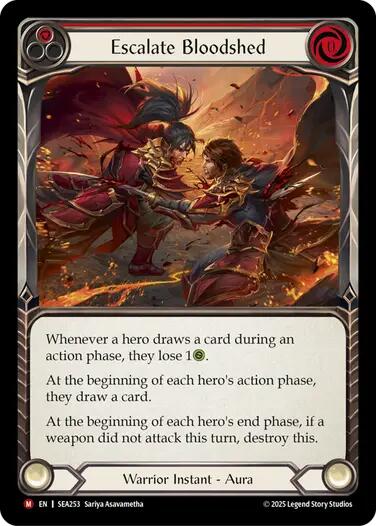 Escalate Bloodshed [SEA253] (High Seas)  Rainbow Foil | Cracking-Singles