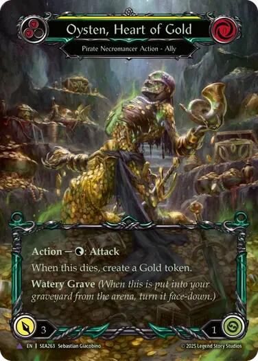 Oysten, Heart of Gold [SEA263] (High Seas)  Cold Foil | Cracking-Singles