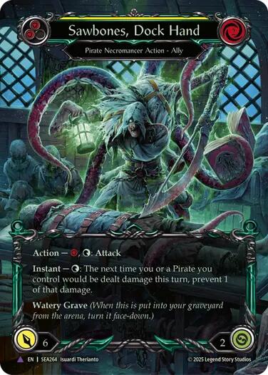 Sawbones, Dock Hand [SEA264] (High Seas)  Cold Foil | Cracking-Singles