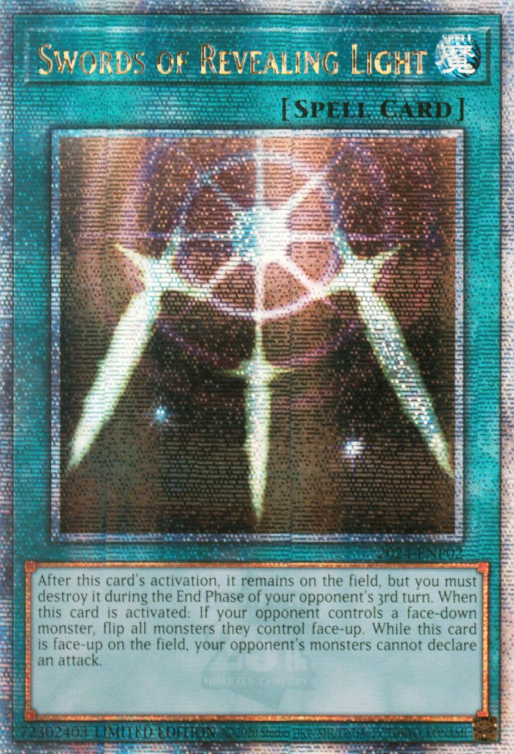 Swords of Revealing Light [2024-ENP02] Quarter Century Secret Rare | Cracking-Singles