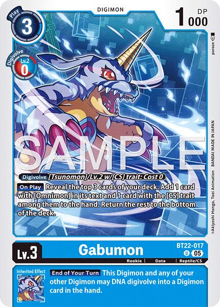 Gabumon [BT22-017] [Cyber Eden] | Cracking-Singles