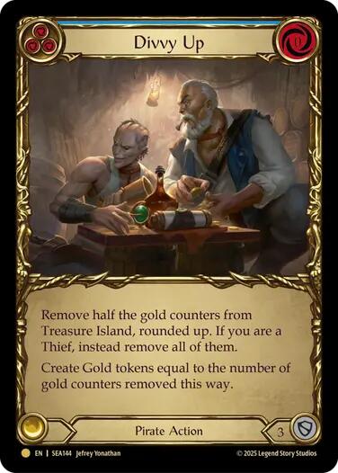 Divvy Up (Treasure) [SEA144] (High Seas)  Cold Foil | Cracking-Singles