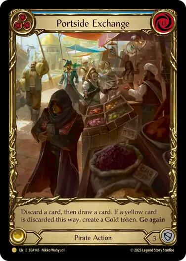 Portside Exchange (Treasure) [SEA145] (High Seas)  Cold Foil | Cracking-Singles