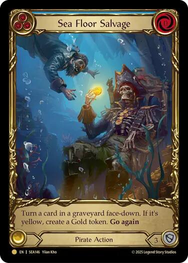 Sea Floor Salvage (Treasure) [SEA146] (High Seas)  Cold Foil | Cracking-Singles