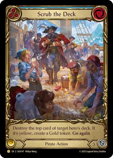 Scrub the Deck (Treasure) [SEA147] (High Seas)  Cold Foil | Cracking-Singles