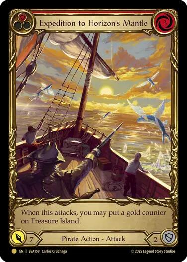 Expedition to Horizon's Mantle (Treasure) [SEA158] (High Seas)  Cold Foil | Cracking-Singles
