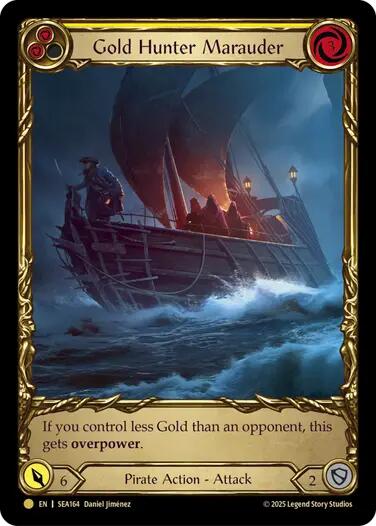 Gold Hunter Marauder (Treasure) [SEA164] (High Seas)  Cold Foil | Cracking-Singles